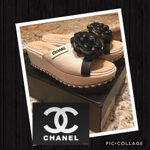 Chanel Canvas Wedge
